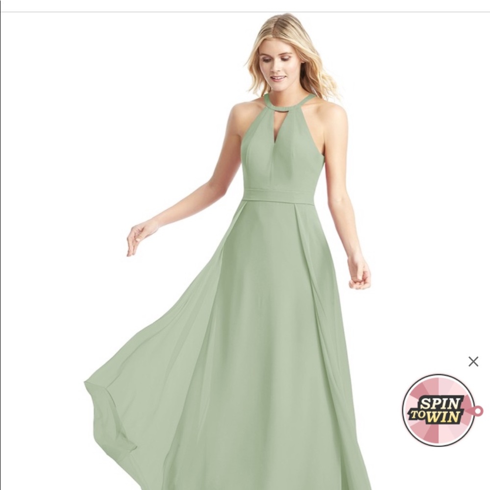 Sage green bridesmaid dress